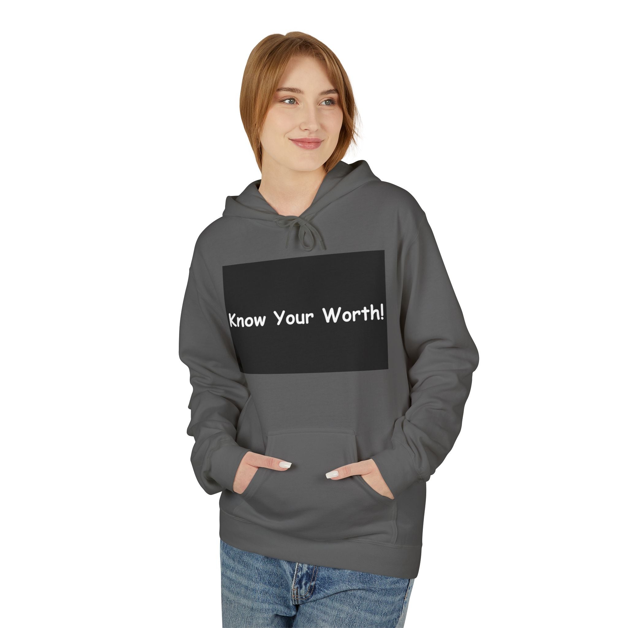 Know Your Worth Hoodie — Everyday Healing Self‑Care Pullover
