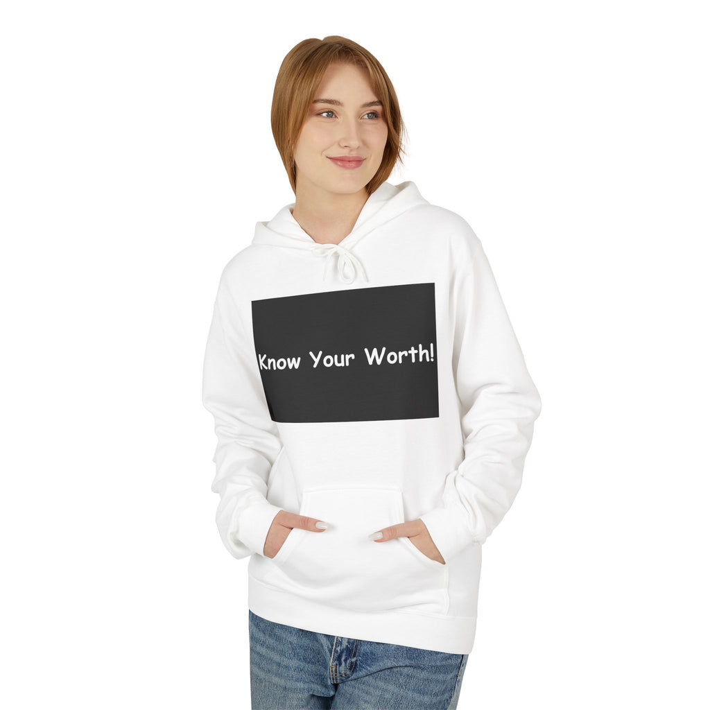 Know Your Worth Hoodie — Everyday Healing Self‑Care Pullover