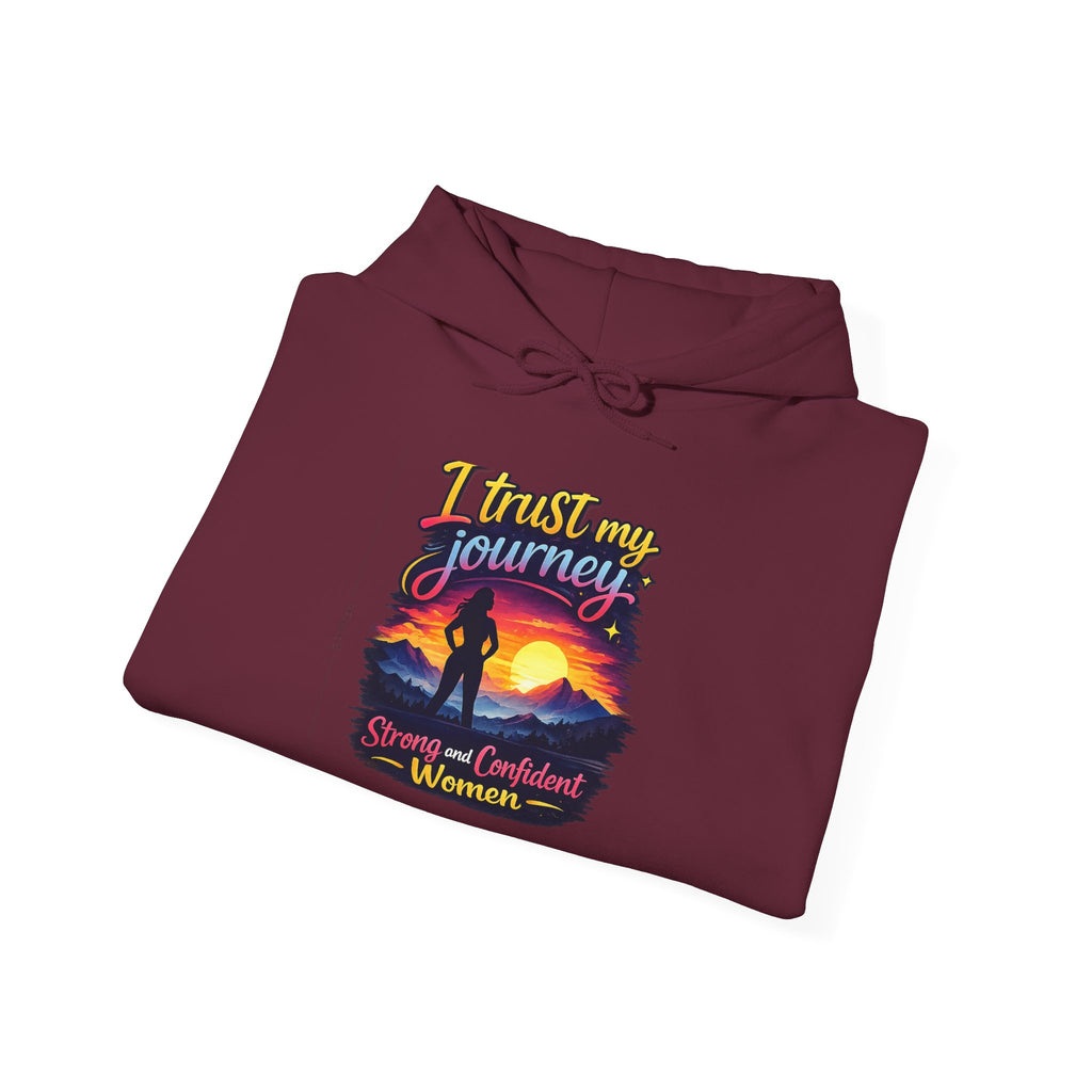 I Trust My Journey Hoodie | Inspirational Sunset Silhouette Women