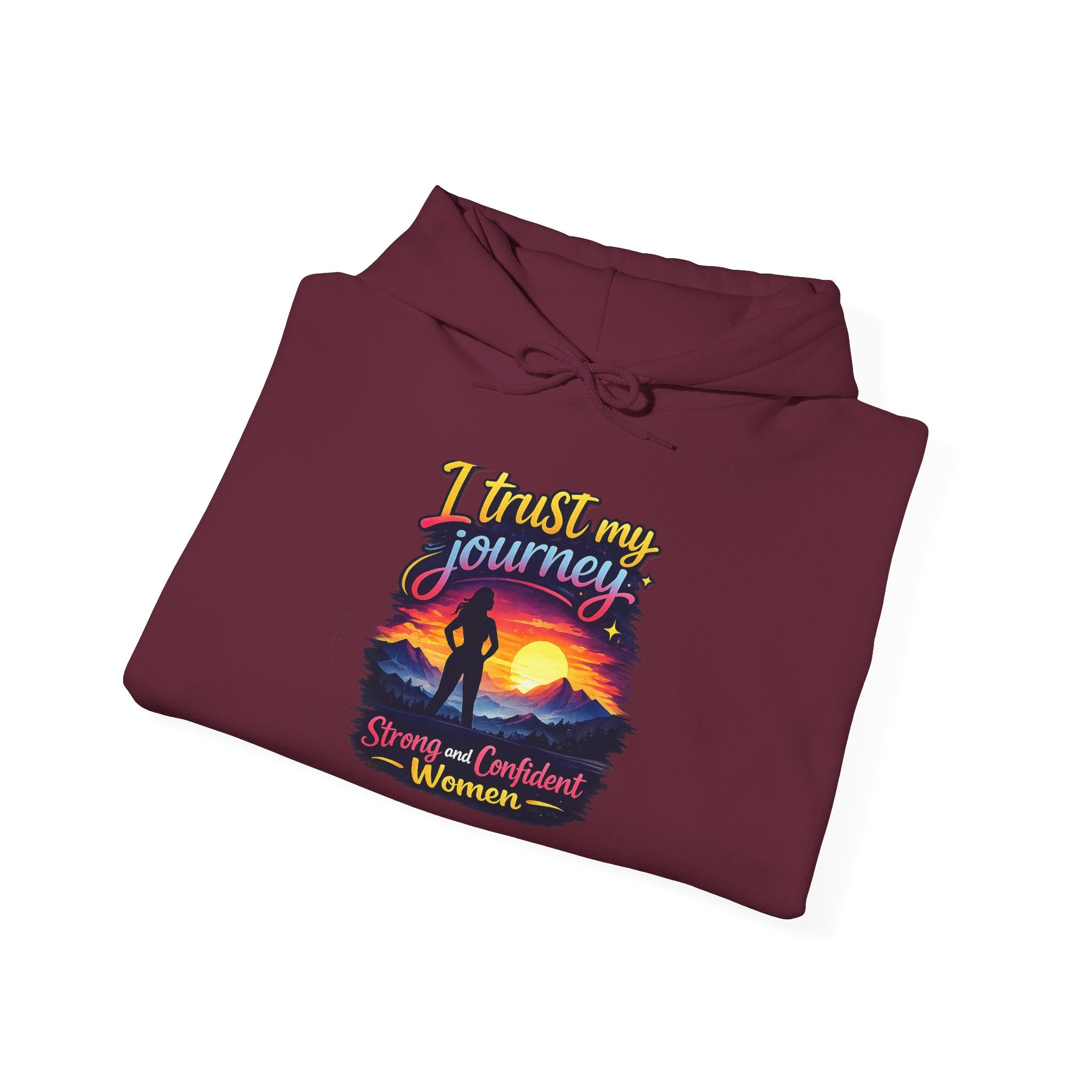 I Trust My Journey Hoodie | Inspirational Sunset Silhouette Women