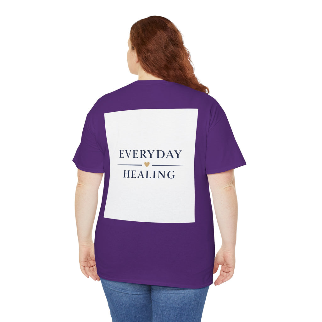 Inspirational Tee – “I Am Bigger Than My Fears” Motivational Cotton T‑Shirt (Everyday Healing)