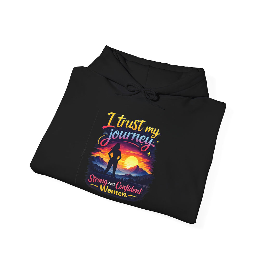 I Trust My Journey Hoodie | Inspirational Sunset Silhouette Women