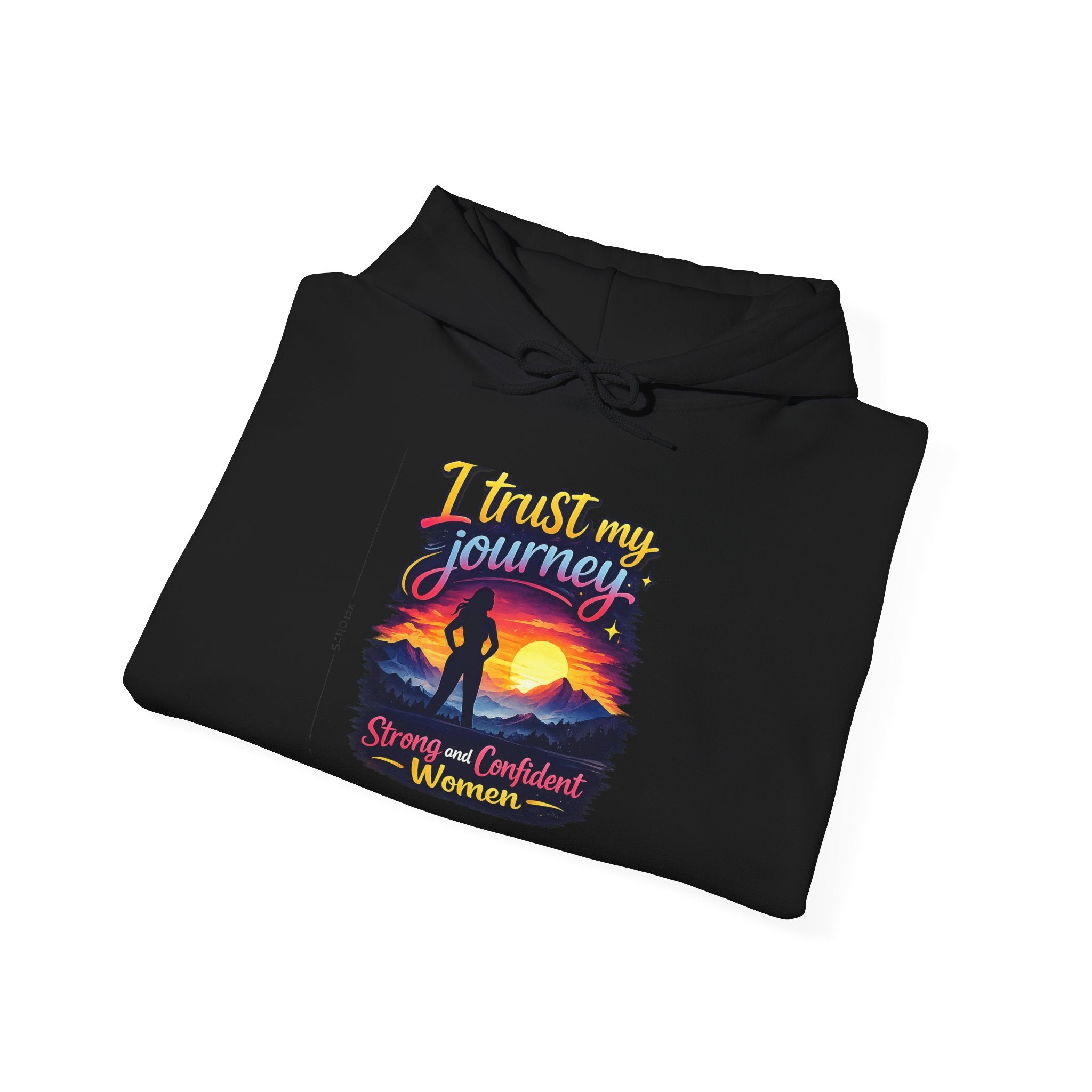 I Trust My Journey Hoodie | Inspirational Sunset Silhouette Women