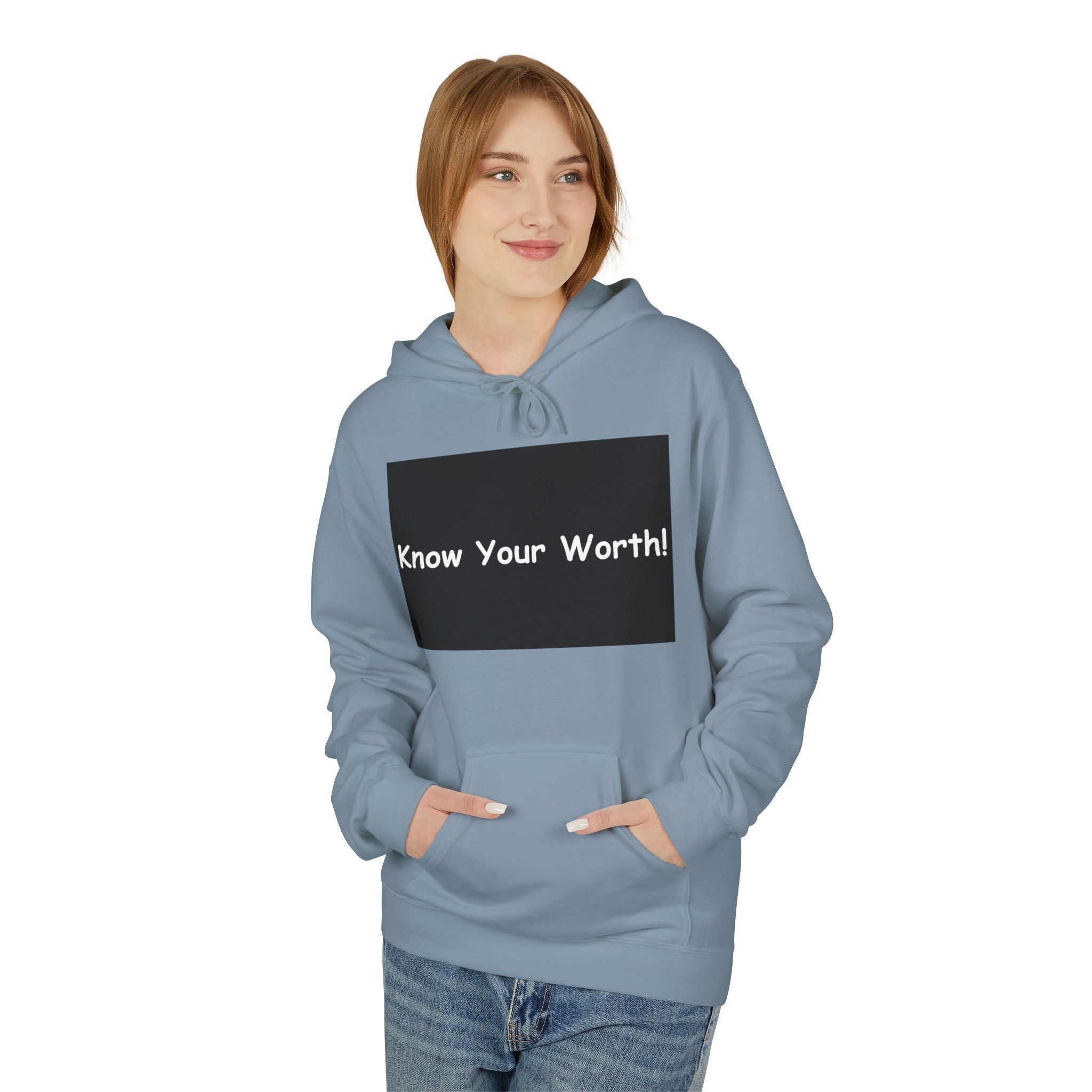 Know Your Worth Hoodie — Everyday Healing Self‑Care Pullover