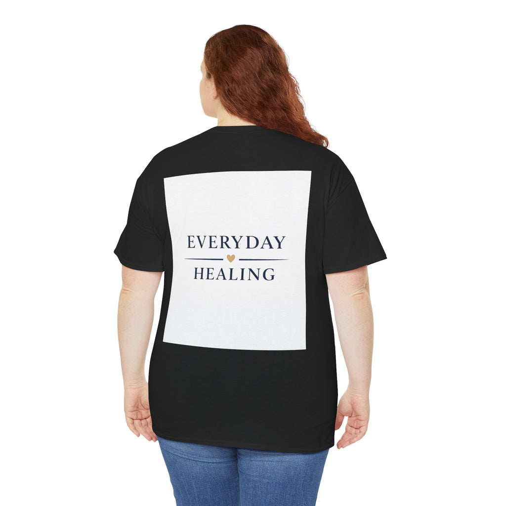 Inspirational Tee – “I Am Bigger Than My Fears” Motivational Cotton T‑Shirt (Everyday Healing)