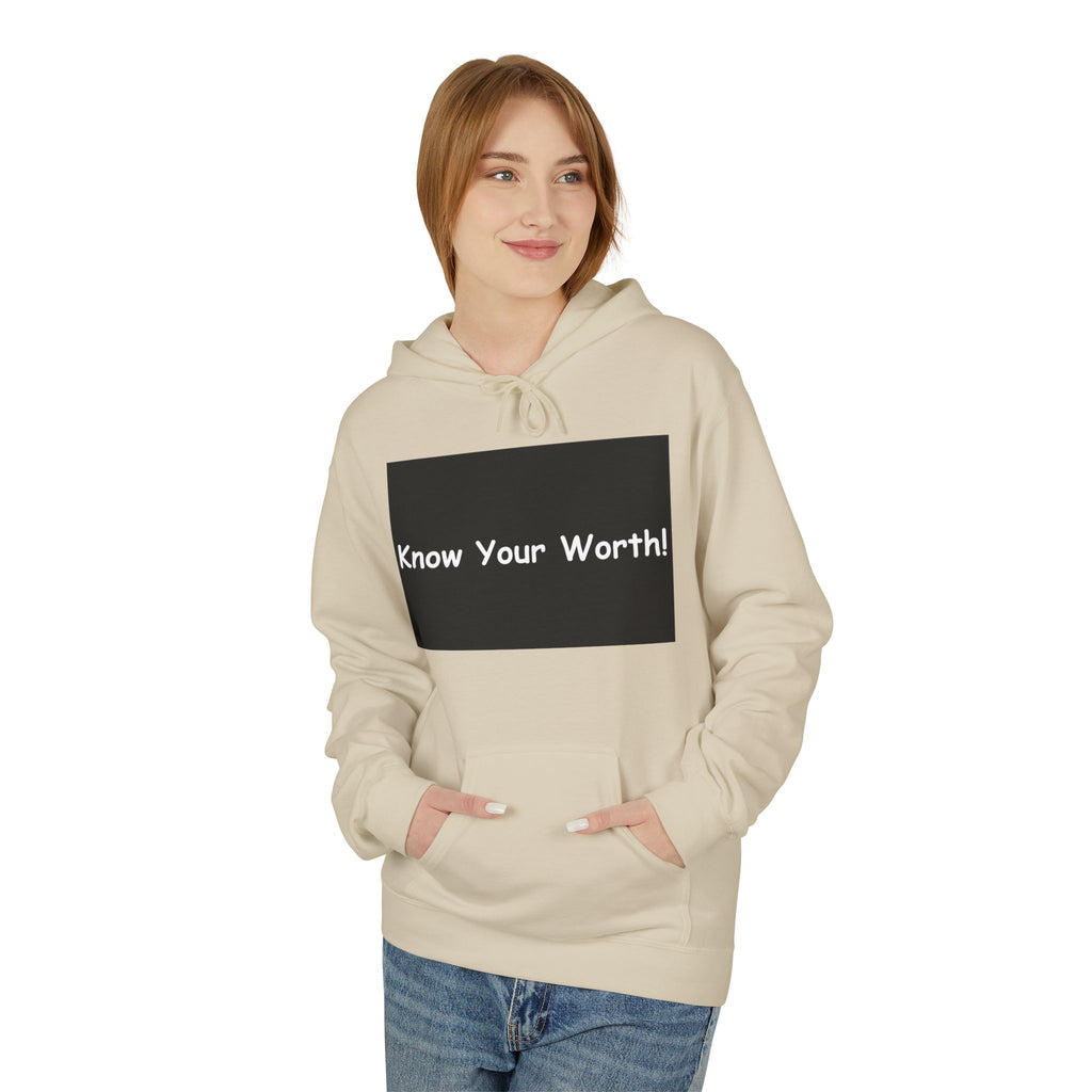 Know Your Worth Hoodie — Everyday Healing Self‑Care Pullover