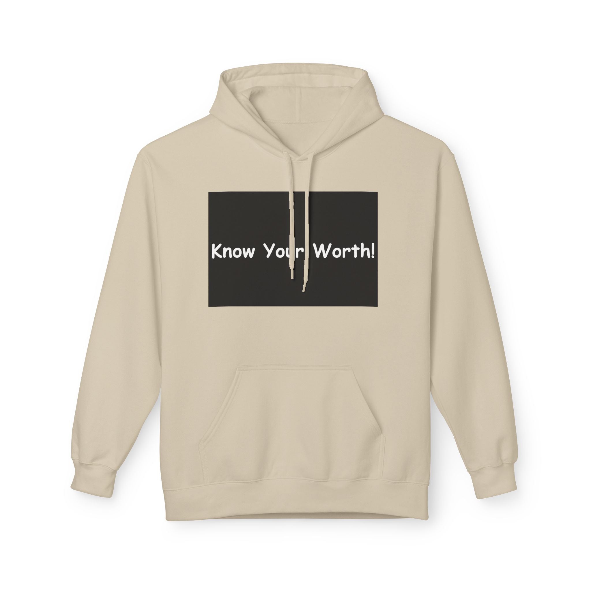 Know Your Worth Hoodie — Everyday Healing Self‑Care Pullover