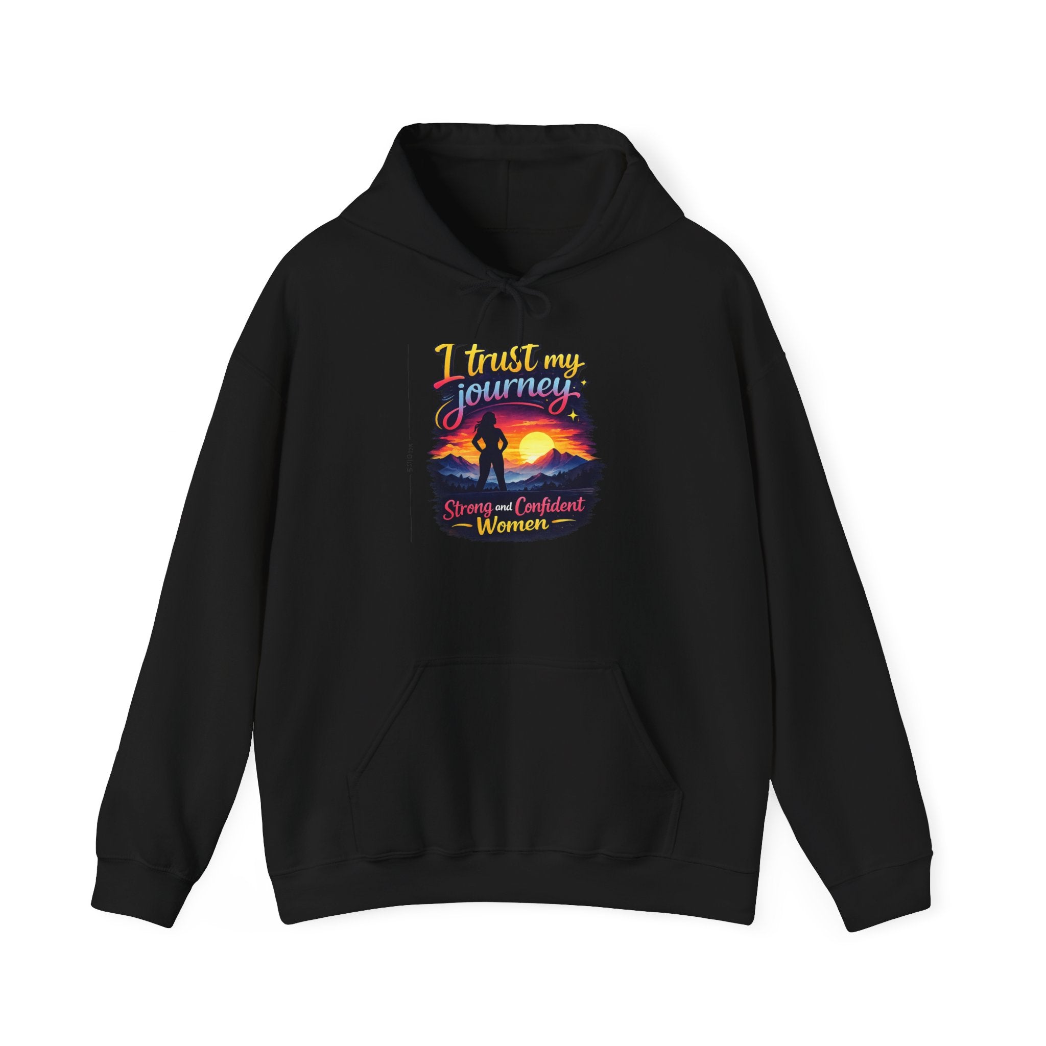 I Trust My Journey Hoodie | Inspirational Sunset Silhouette Women