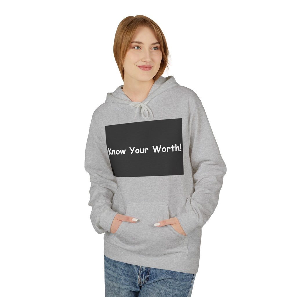 Know Your Worth Hoodie — Everyday Healing Self‑Care Pullover