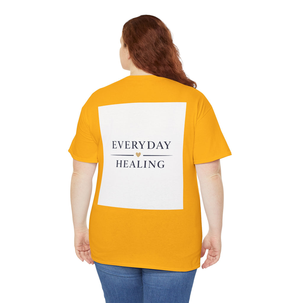 Inspirational Tee – “I Am Bigger Than My Fears” Motivational Cotton T‑Shirt (Everyday Healing)