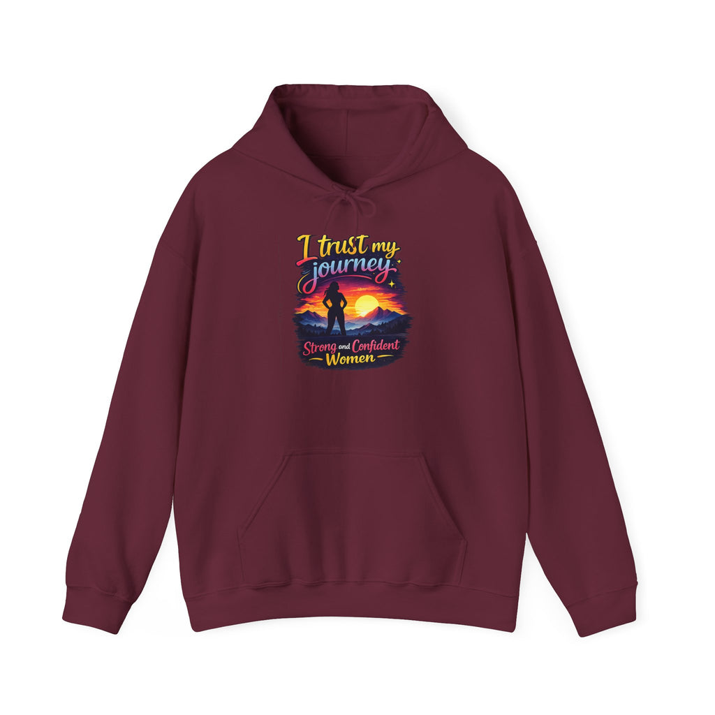 I Trust My Journey Hoodie | Inspirational Sunset Silhouette Women