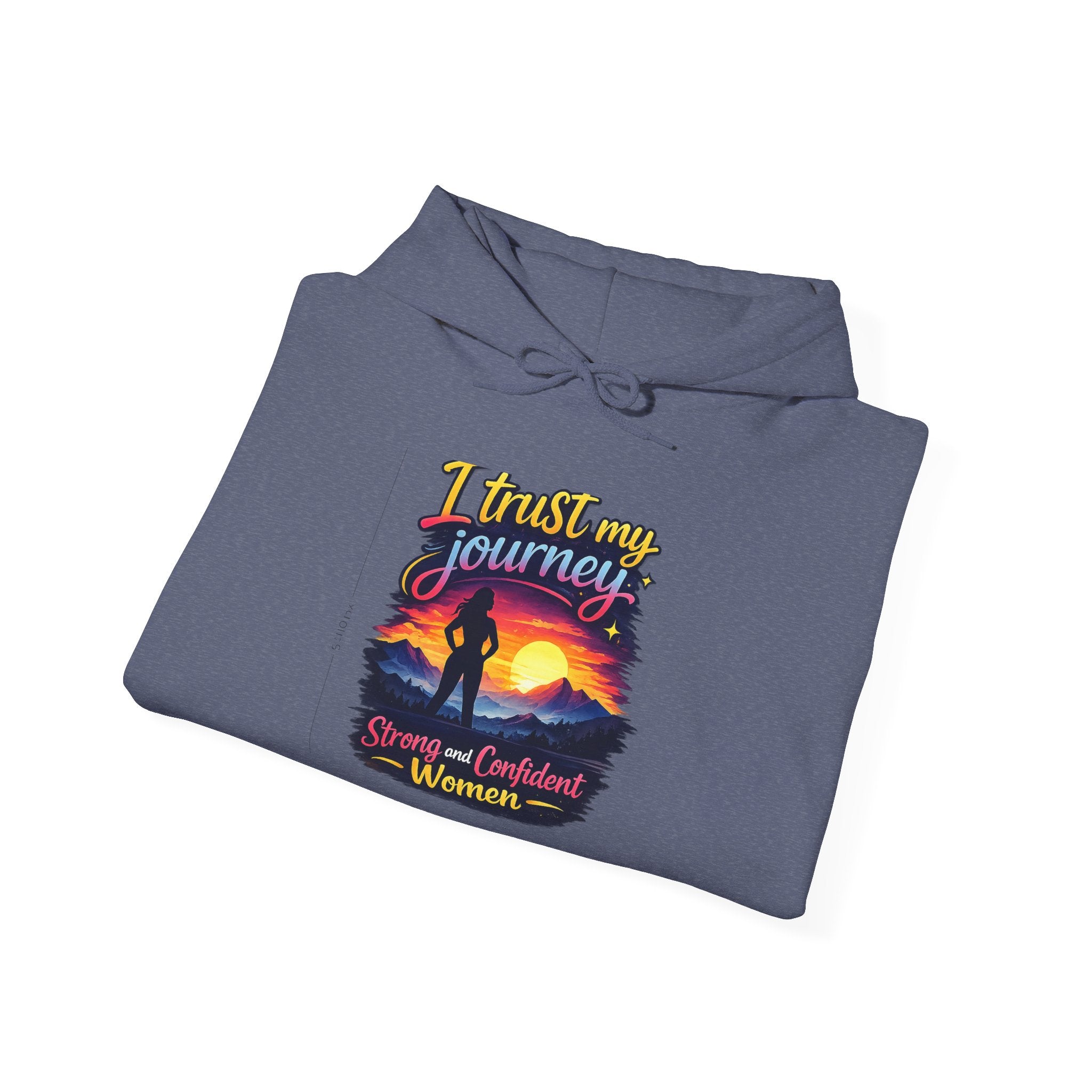 I Trust My Journey Hoodie | Inspirational Sunset Silhouette Women