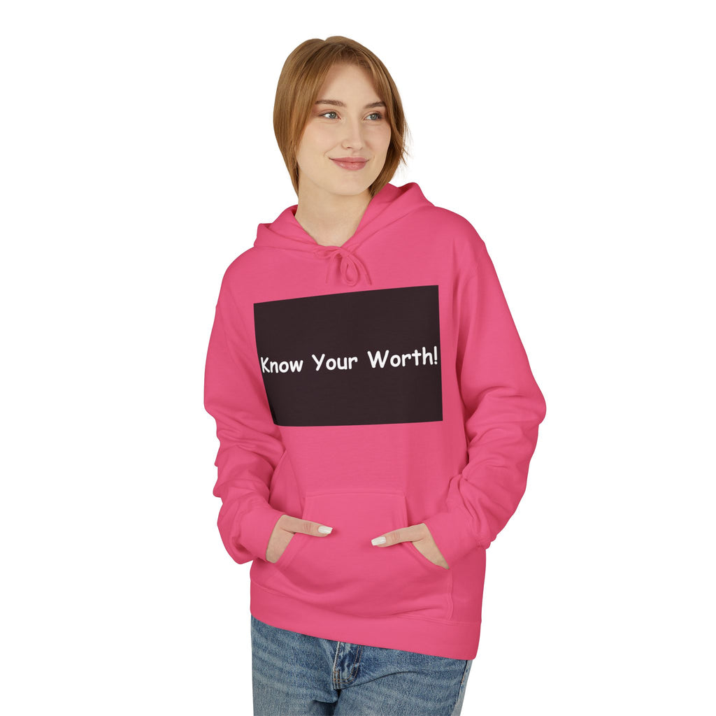 Know Your Worth Hoodie — Everyday Healing Self‑Care Pullover