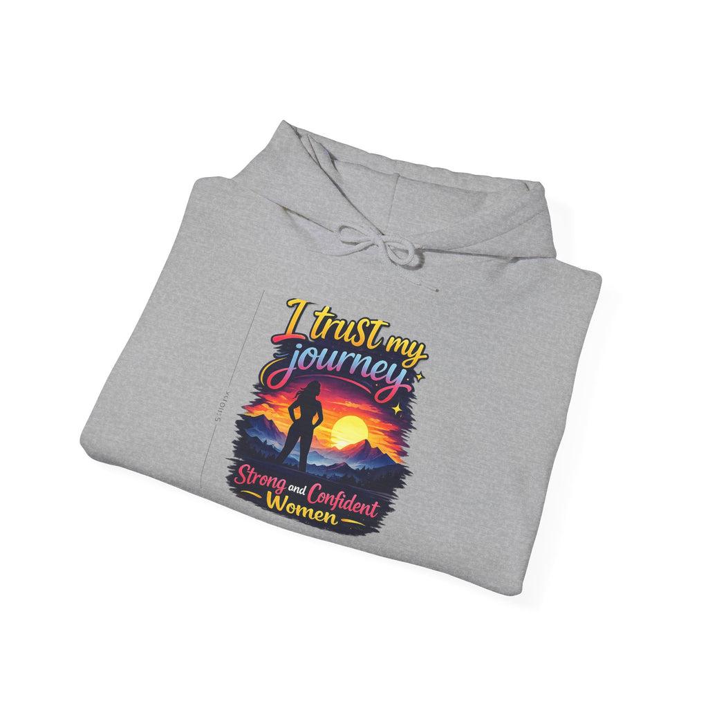 I Trust My Journey Hoodie | Inspirational Sunset Silhouette Women