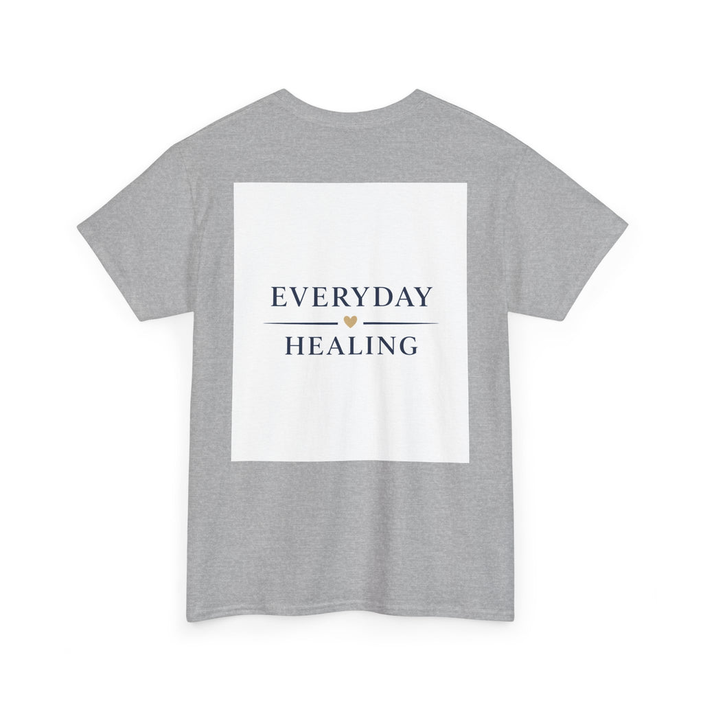 Inspirational Tee – “I Am Bigger Than My Fears” Motivational Cotton T‑Shirt (Everyday Healing)