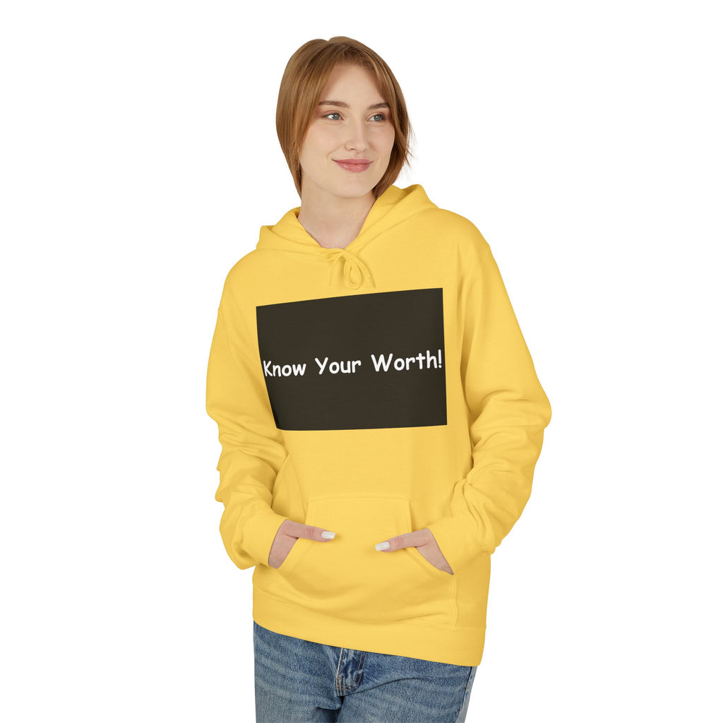 Know Your Worth Hoodie — Everyday Healing Self‑Care Pullover