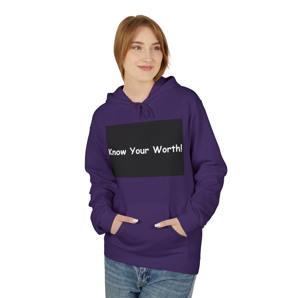 Know Your Worth Hoodie — Everyday Healing Self‑Care Pullover