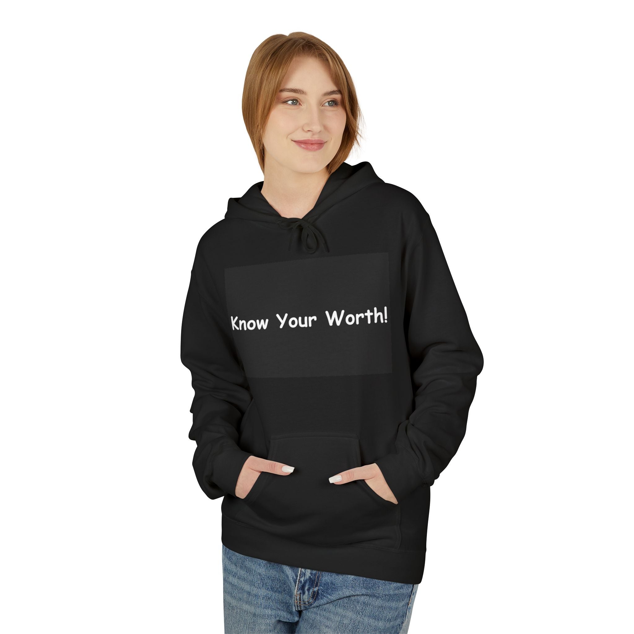 Know Your Worth Hoodie — Everyday Healing Self‑Care Pullover