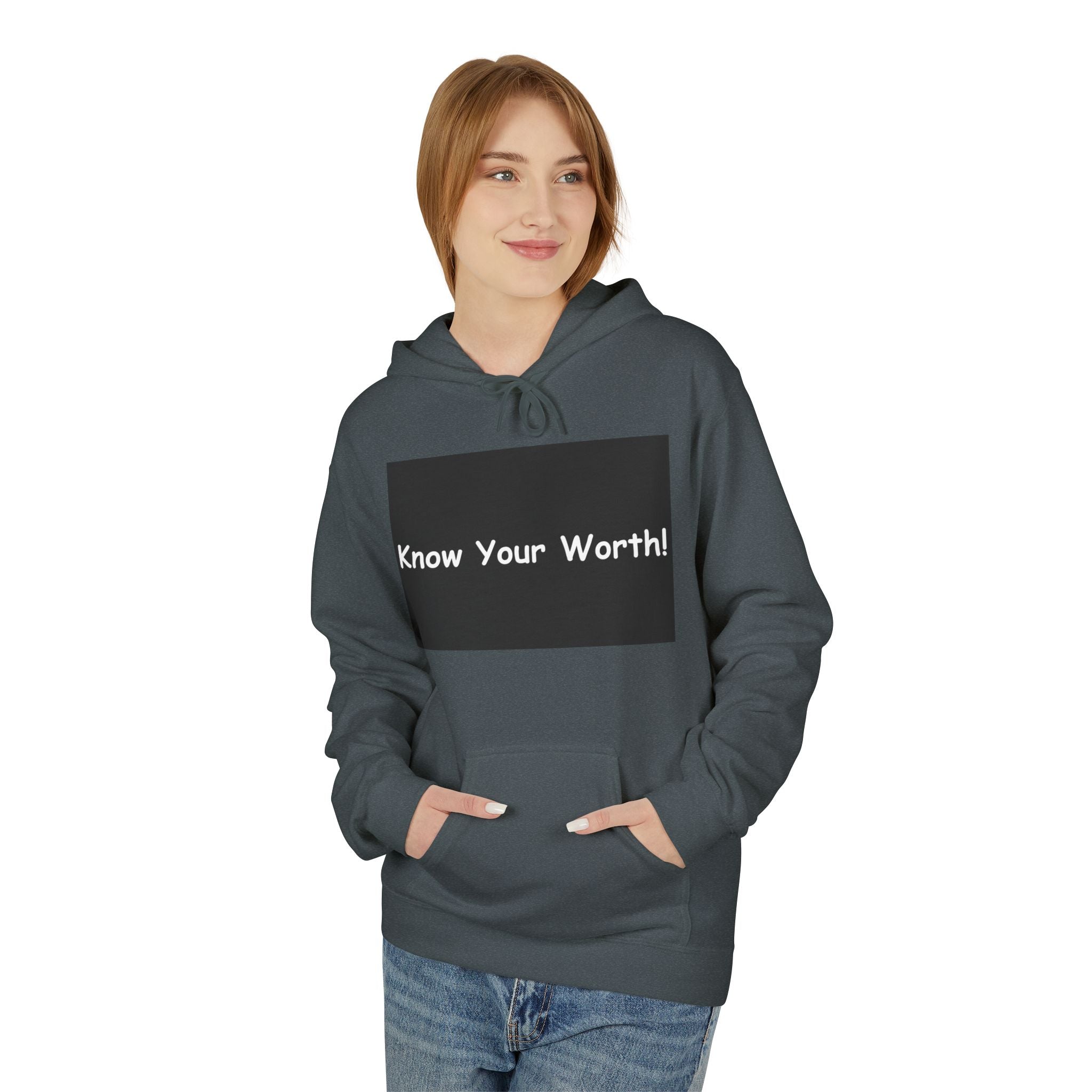 Know Your Worth Hoodie — Everyday Healing Self‑Care Pullover