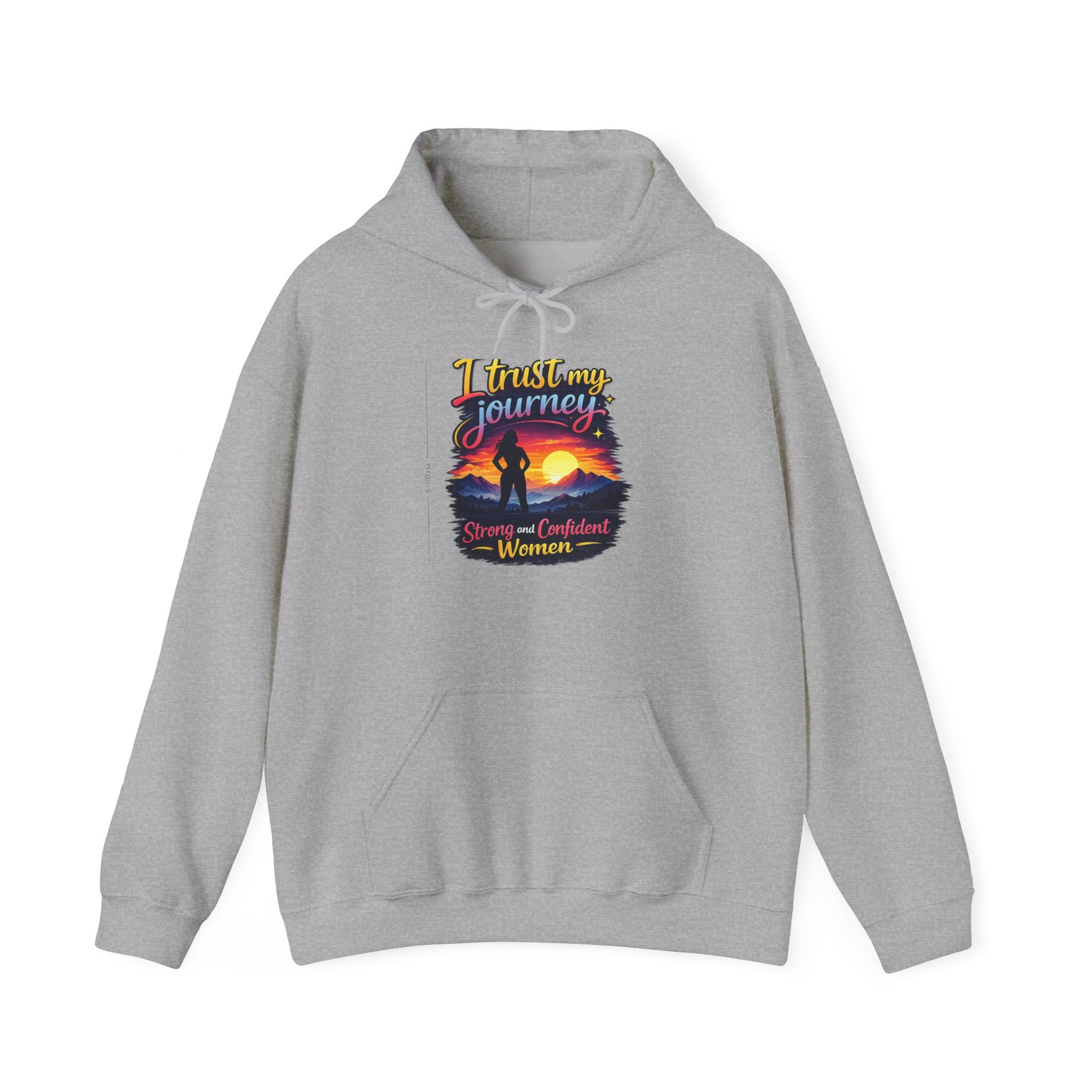 I Trust My Journey Hoodie | Inspirational Sunset Silhouette Women