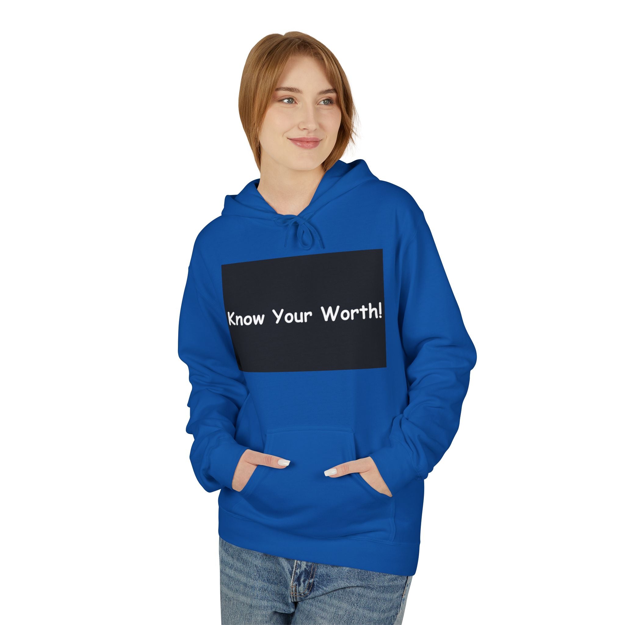 Know Your Worth Hoodie — Everyday Healing Self‑Care Pullover