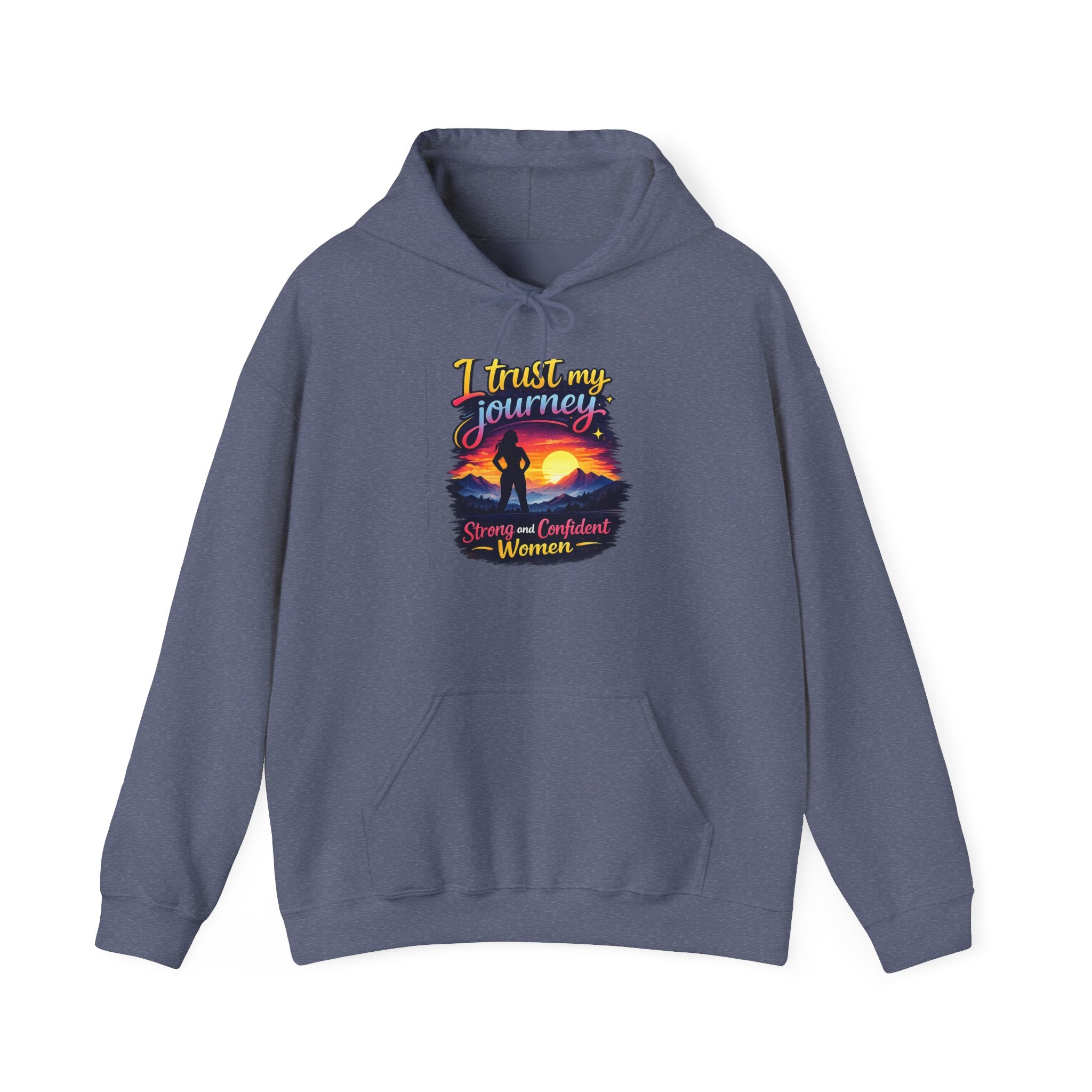 I Trust My Journey Hoodie | Inspirational Sunset Silhouette Women