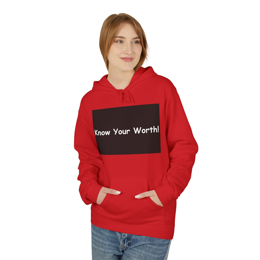 Know Your Worth Hoodie — Everyday Healing Self‑Care Pullover