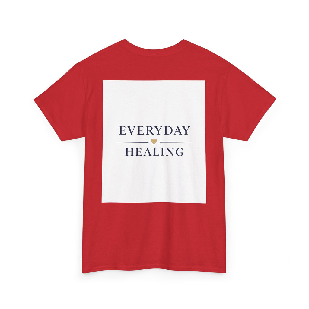 Inspirational Tee – “I Am Bigger Than My Fears” Motivational Cotton T‑Shirt (Everyday Healing)